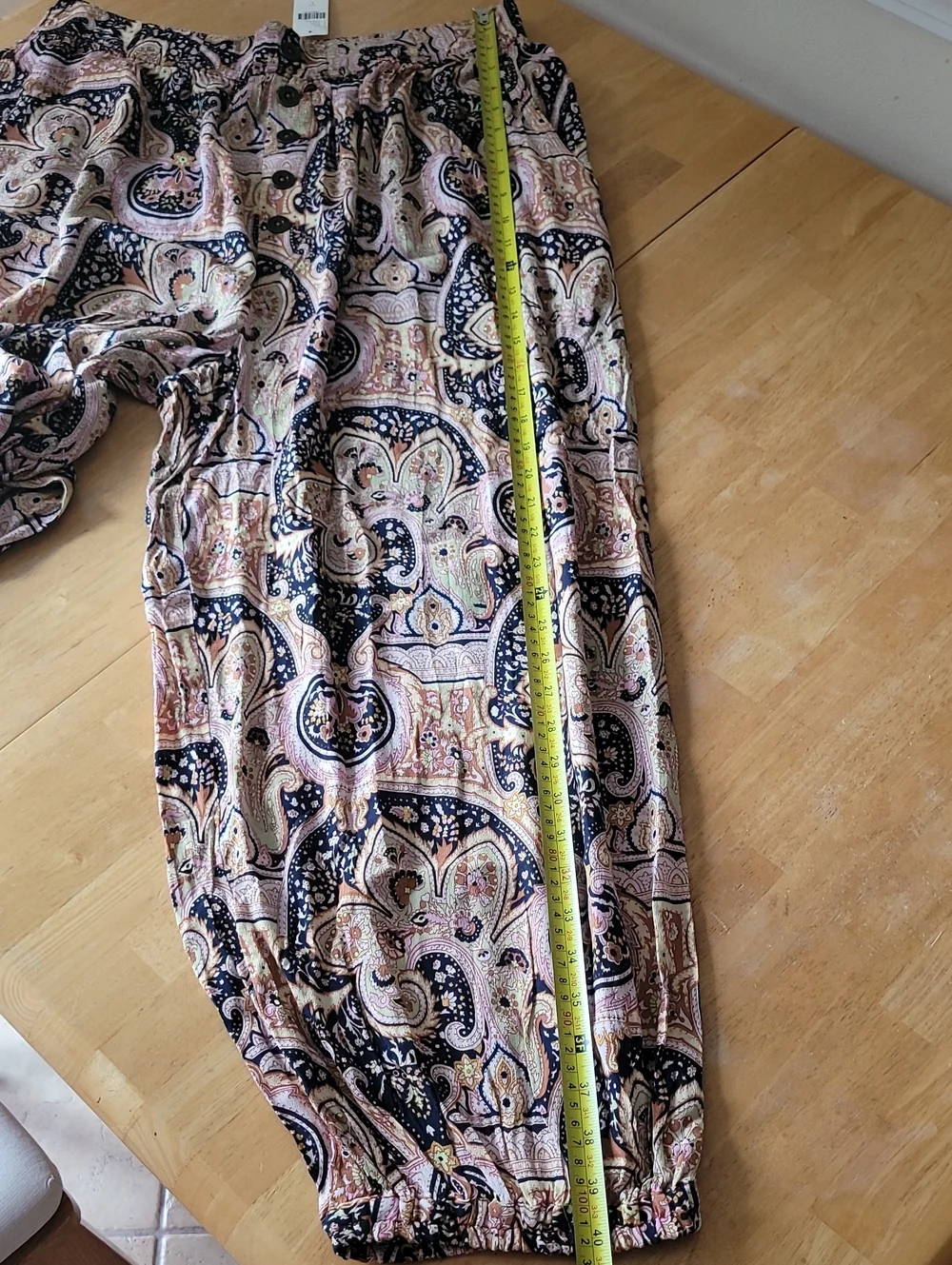 💕Anthropologie Odette Paisley High Rise Harem Joggers